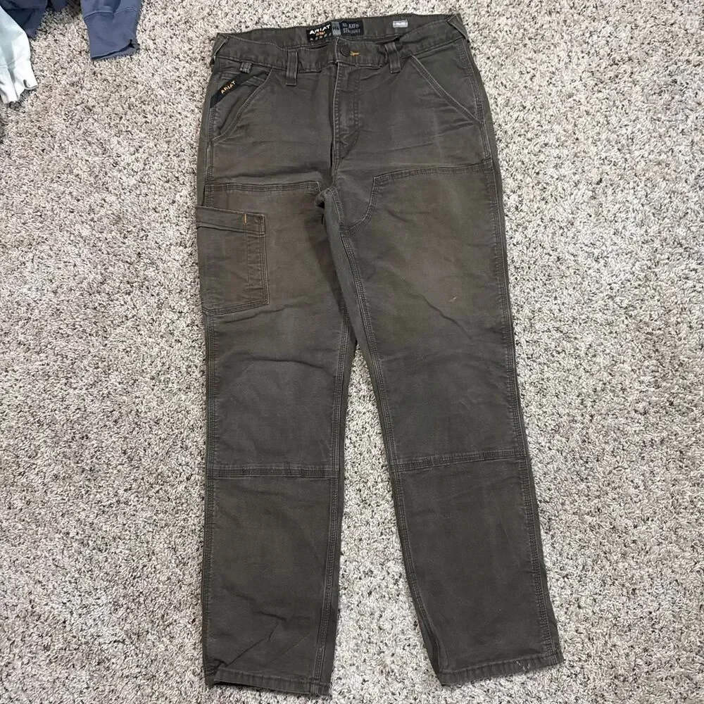 Ariat Men's Khaki and Green Trousers